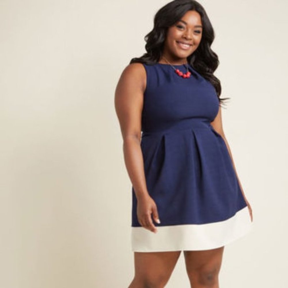 Modcloth Closet London Luck Be A Lady Dress Navy